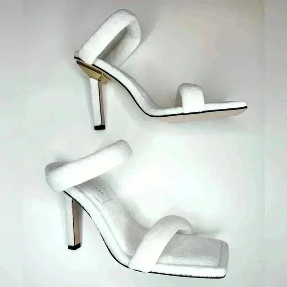 Good American Women's Terry Slip On High Heel Sandals Size 7.5 - Picture 4 of 10